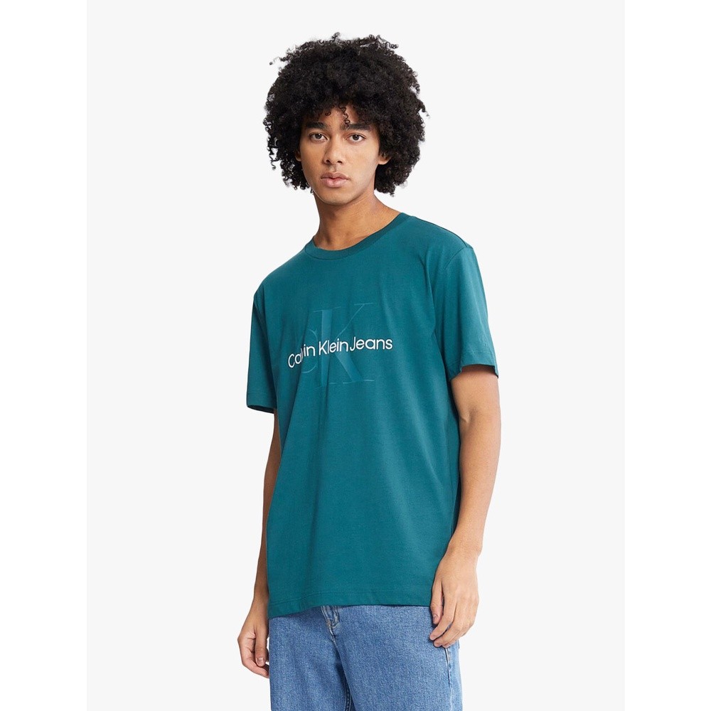 CALVIN KLEIN JEANS  -  KAOS PRIA -  MONOGRAM ORGANIC COTTON TEE