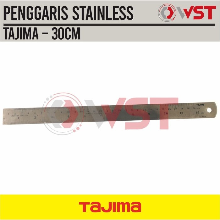 

TAJIMA Penggaris Stainless 30CM Made in JAPAN / 30 cm Tough Grade