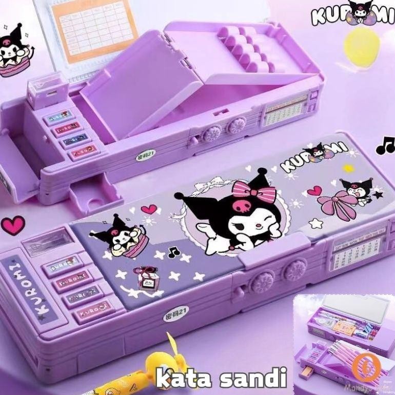 

Terlaris Penjual LokalBaru Kuromi Kotak Alat Tulis Multifungsi Kunci Kode Kotak Pensil Sanrio Dua Sisi Bernilai Tinggi Kapasitas Besar Promo