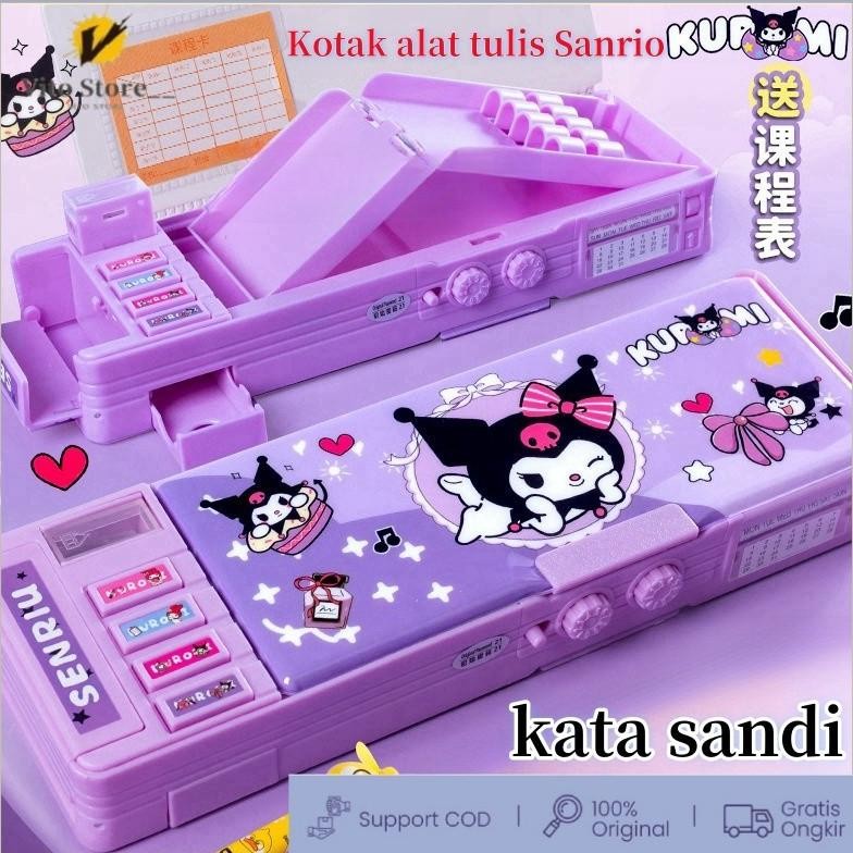 

Murah In Stock) Gaya Baru Cinnamoroll Kotak Alat Tulis Multifungsi Kunci Kode Perempuan Pensil Sanrio Dua Sisi Bernilai Tinggi Kapasitas Besar Promo