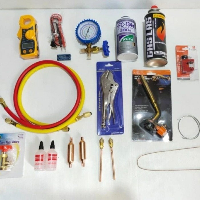 PAKET LENGKAP PENGISIAN FREON KULKAS R134