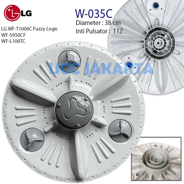 PULSATOR MESIN CUCI LG WF-T1000C WF-S950CF DIAMETER 38CM 11Z