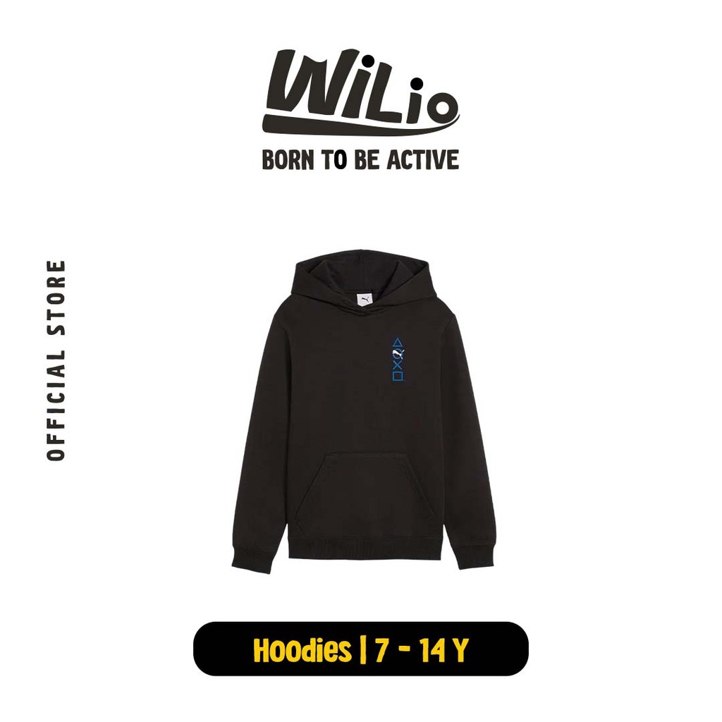 PUMA X Playstation Grp Hd Dk 62486301 - Jaket Anak (Hitam)