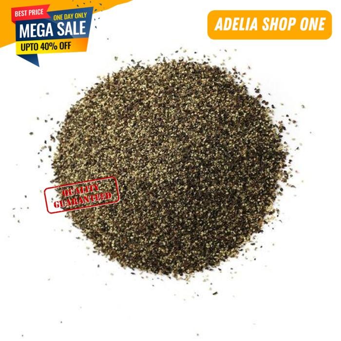 

BLACK PEPPER CRUSHED GRADE A LADA HITAM CACAH TUMBUK KASAR 35GR BAIK!