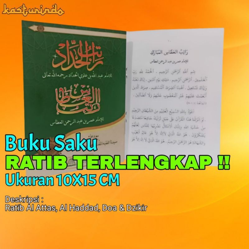 

Buku Ratib Al Atthas dan Al Haddad size 10X15 CM
