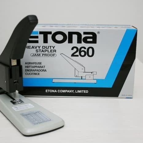 

MELAYANI FAKTUR PAJAK! Stapler Jilid Heavy Duty Etona 260 alat staples jilid 260 lembar