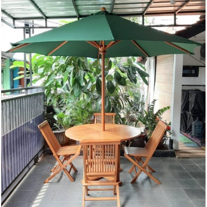 Meja & Kursi Jati Payung Taman