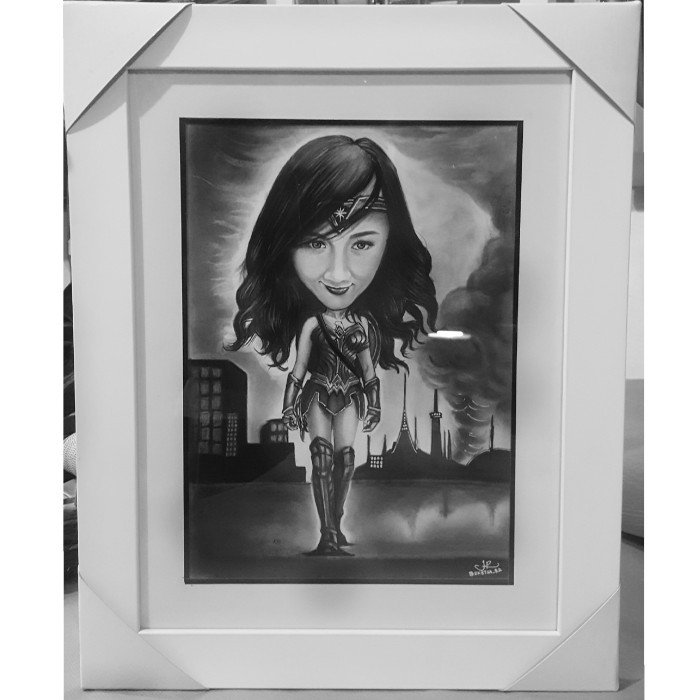 Sketsa / Lukisan Wajah Karikatur A3