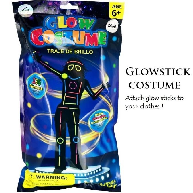 Glow costume glow stick stick fosfor full badan