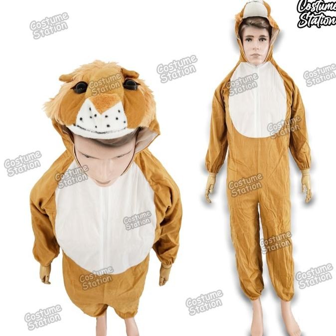 Kostum Onesie Lion / Costume Singa Hewan Binatang Animal dewasa