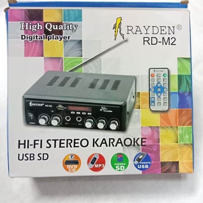 Rayden Rd-M2 Mini Usb Digital Player Mp5 , Karaoke 2 Mic Murmer Mantap