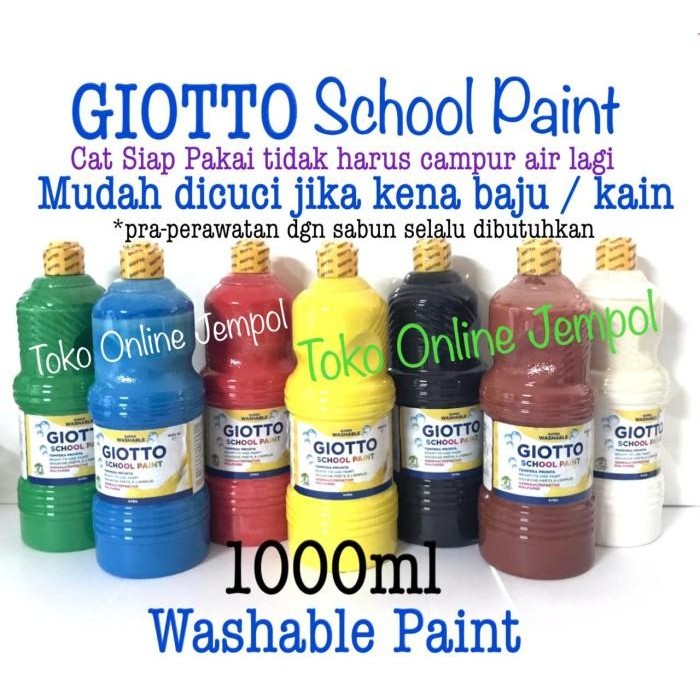 

TERBARU 1 liter Washable Paint Cat Air School Paint GIOTTO 5355xx ATK0951GT