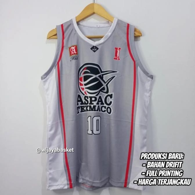 JERSEY BASKET IBL REPRO ASPAC TEXMACO #10 MARIO WUYSANG - ABU