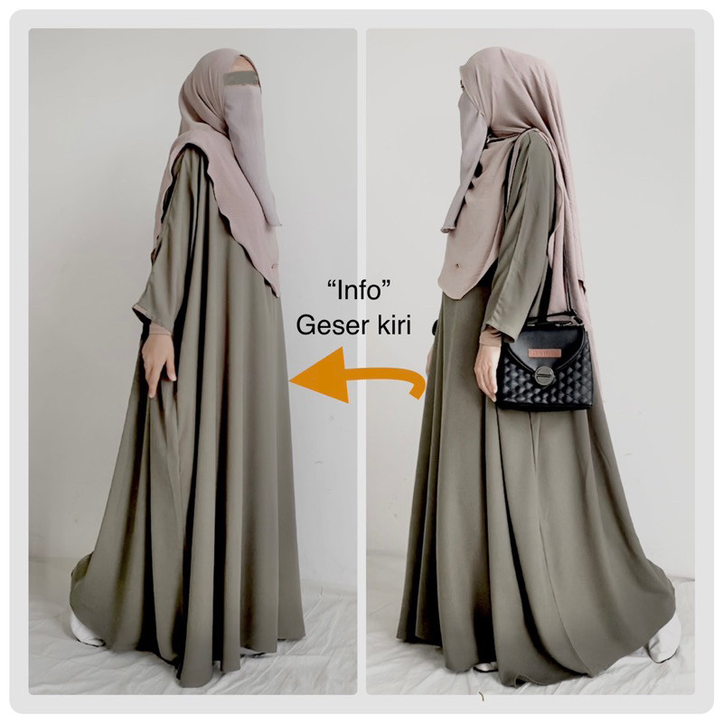 Abaya syari Maryamzali SAFA ABAYA OVER-SIZE