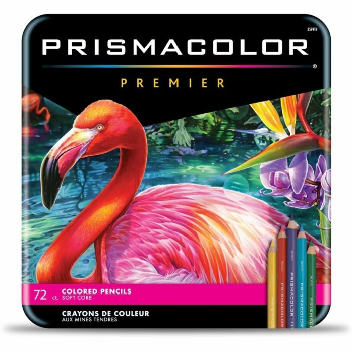 

Produk Ready Prismacolor 72 soft core pencils & Sharpener + Blending Pencils