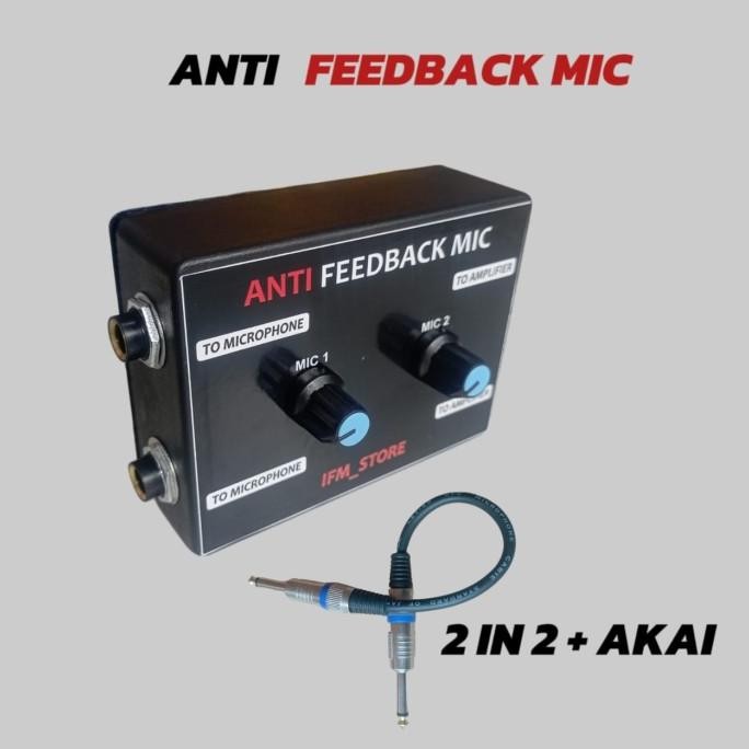 Alat Anti Feedback Mic 2 Input 2 Output Anti Dengung Mic Universal GT