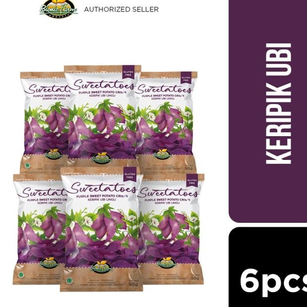 

Bionic Farm Sweetatoes Keripik Ubi Ungu 50G - 6 Pcs
