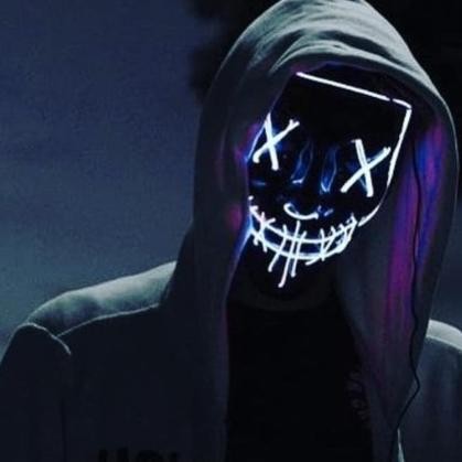 UYT Topeng Led The Purge Led Mask  Topeng Halloween TERLARIS