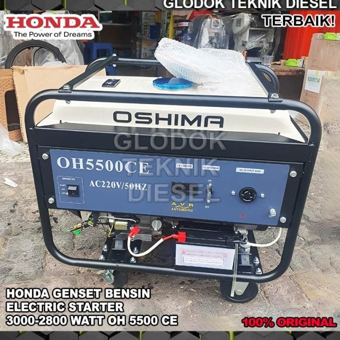 Tersedia Honda Genset Generator Bensin 3000 2800 Watt Oh 5500 Ce Oh5500Ce Ori