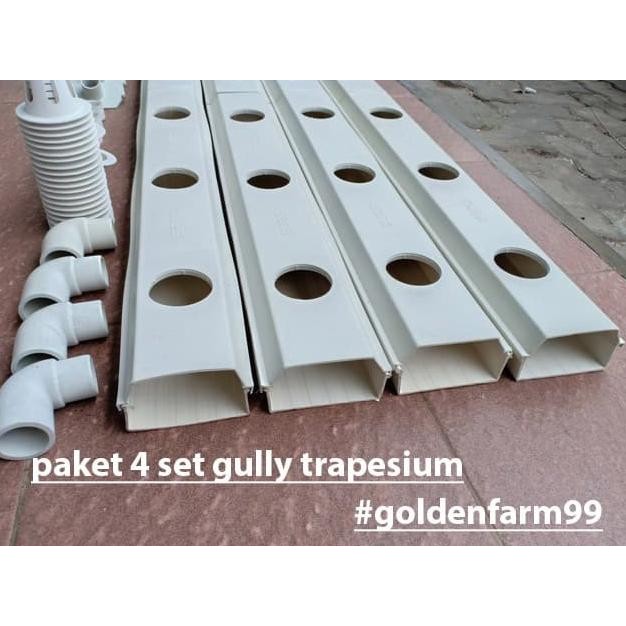 Gully / Talang trapesium hidroponik harga terjangkau