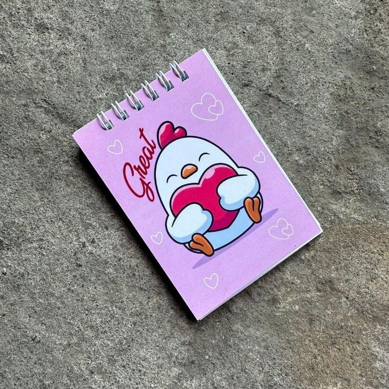 

Notebook Buku Catatan Ring Motif Kecil Mini A7 Aesthetic Murah