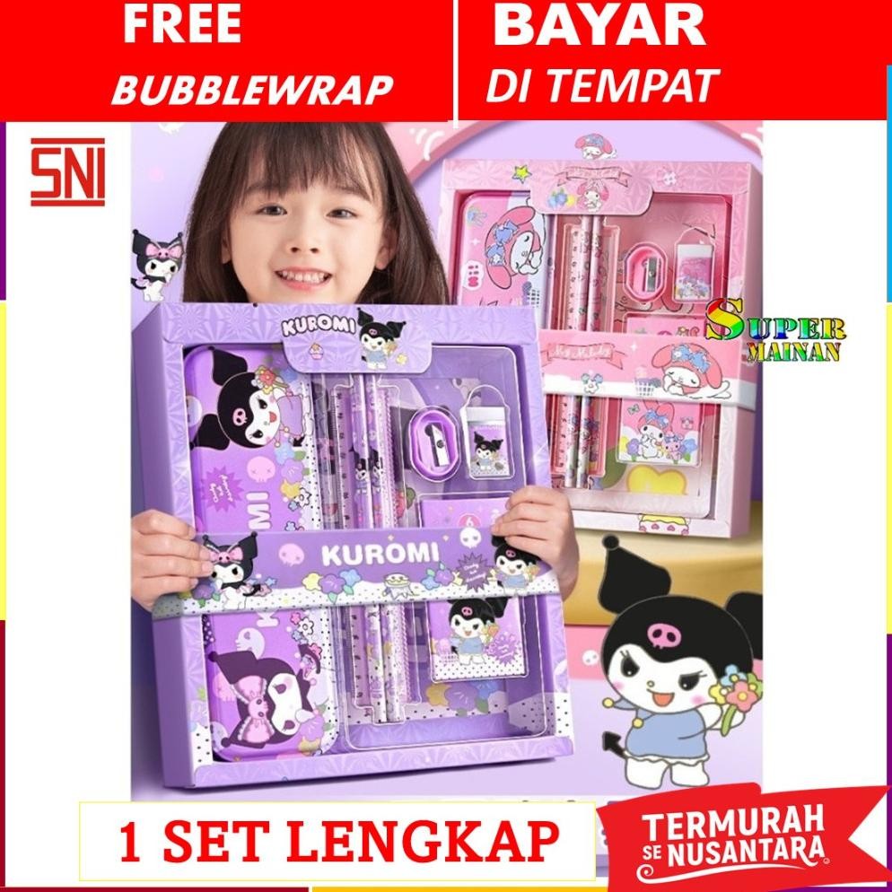 Ori Disgrip Tempat Pensil Aesthetic Barang Serba Kuromi Melody Cinamonroll Sanrio Characters Terbaru