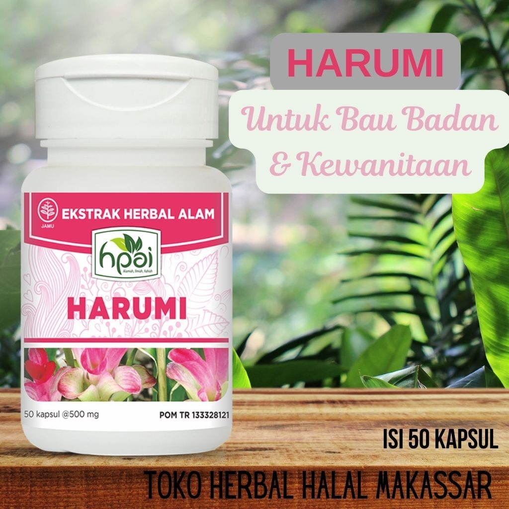 

Harumi HNI HPAI isi 50 kapsul Herbal untuk menghilangkan bau badan