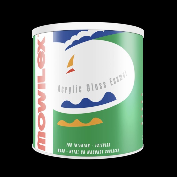 Mowilex AGE 600 Putih / Mowilex Acrylic Gloss Enamel White Pail 20Ltr