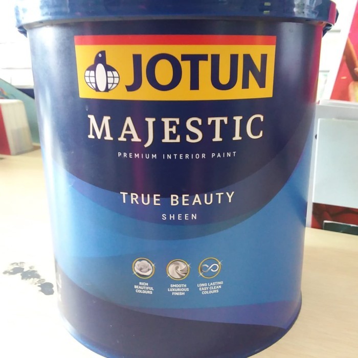 CAT TEMBOK INTERIOR JOTUN MAJESTIC TB SHEEN SKYLIGHT KEMASAN 20 LITER