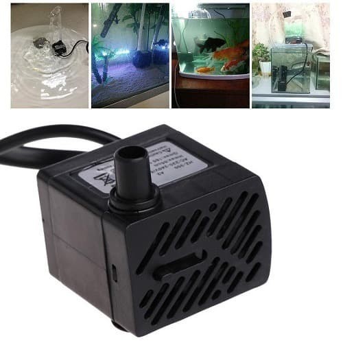 Submersible Water Cooling Pump Pompa Air Mini Aquarium AC 220V