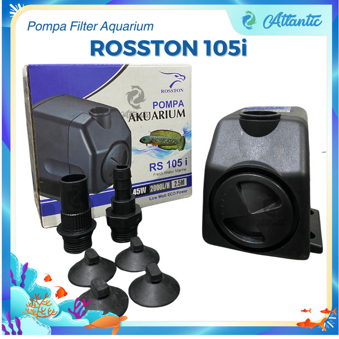 Rosston RS 105 Low Watt Eco Power Aquarium Water Pump Pompa Air Kolam