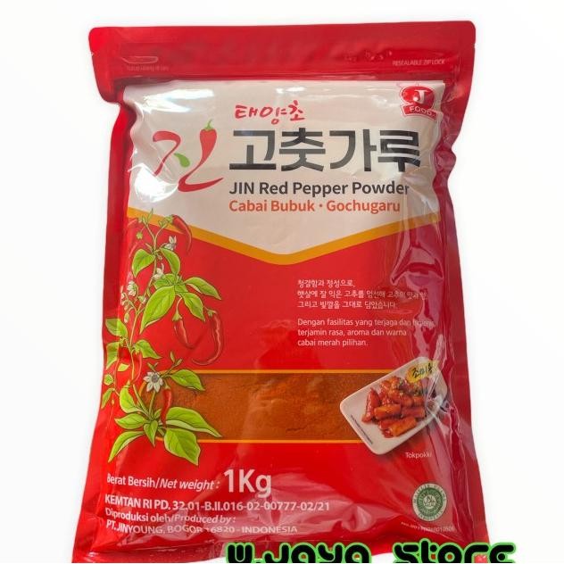 

J Food Jin Red Pepper Powder ( Cabai Bubuk Halus - Gochugaru ) 1Kg