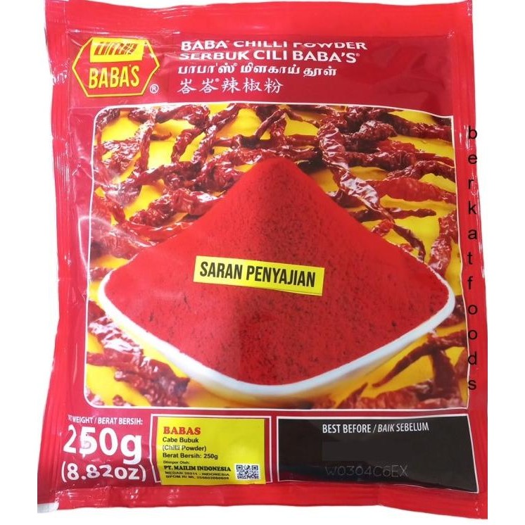 

Bubuk Cabai Babas Cabe / Chilli Powder Malay Chili Chillies 250 Gr