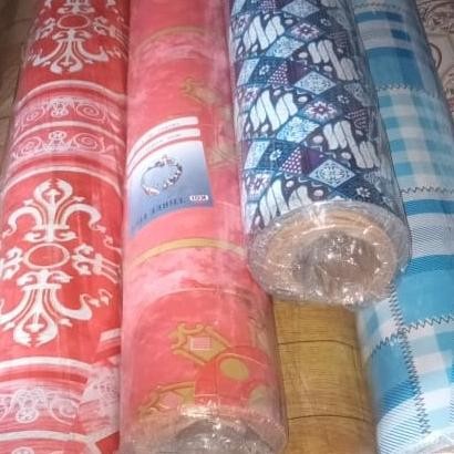 Karpet Lantai Plastik Vinyl 1 Roll (15 Meter) Alas Meja/Lantai/Dinding