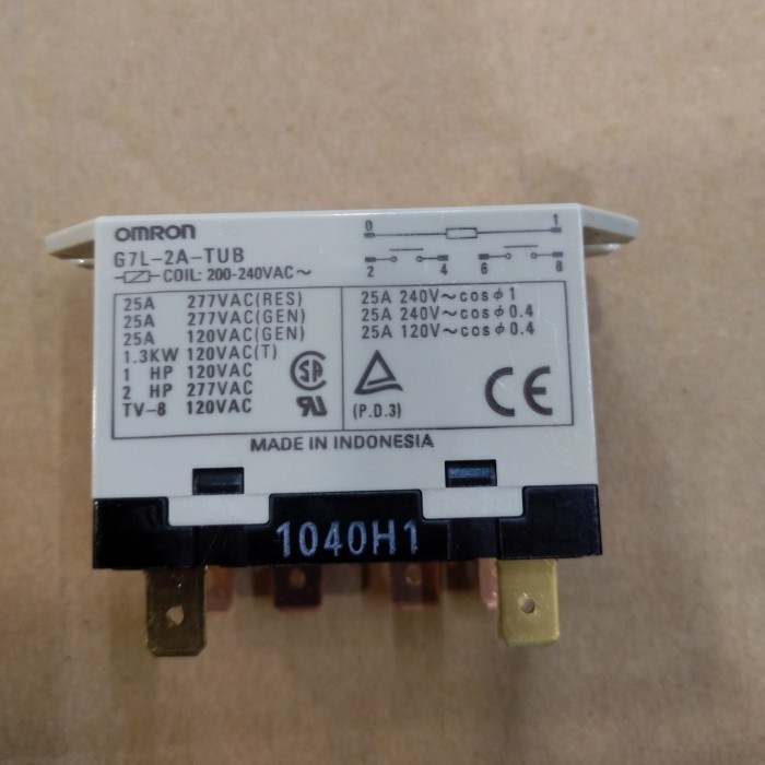 Termurah Relay Omron G7L-2A-Tub 25A Coil 220Vac