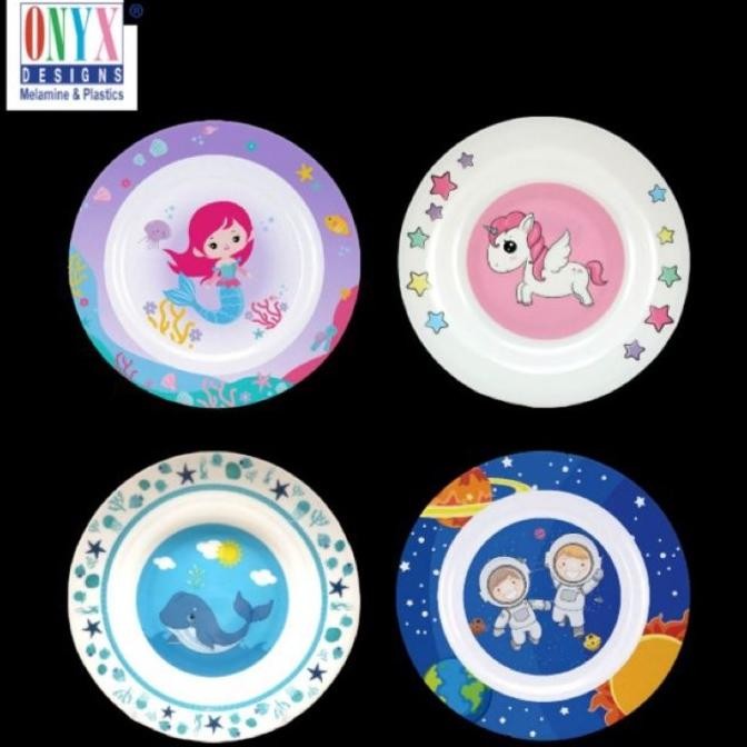Piring Makan 9 Inch Melamin Onyx Seiv Karakter Anak | Piring Anak PS