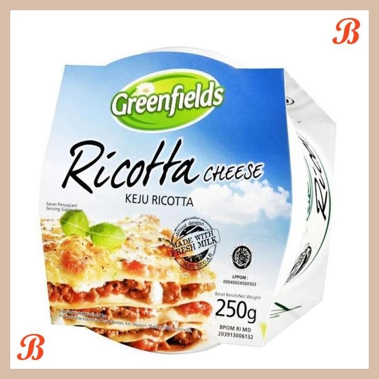 

| NN | GREENFIELDS RICOTTA CHEESE |KEJU GREENFIELD 250 G