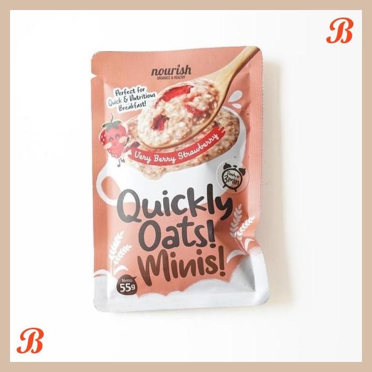 

| NN | QUICKLY OATS! MINIS! INSTANT OATMEAL VERY BERRY STRAWBERRY SACHET 55GR
