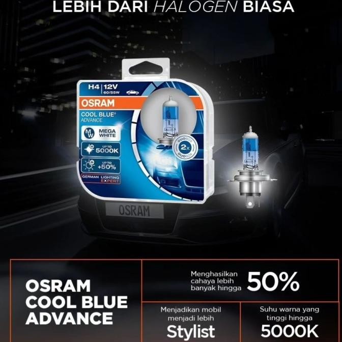 Terlaris Bohlam Lampu Putih Innova Avanza Xenia Agya Ayla Calya Sigra Osram H4