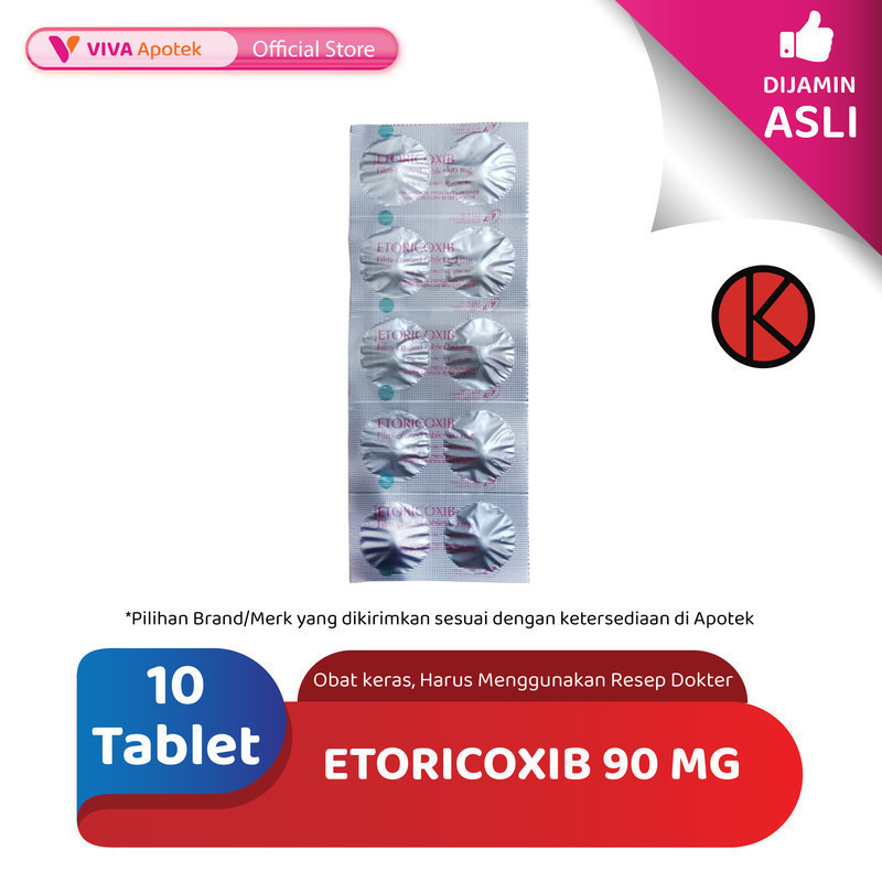 Etoricoxib 90 mg / Pereda Nyeri / Osteoarthritis / Rematik (10 Tablet)