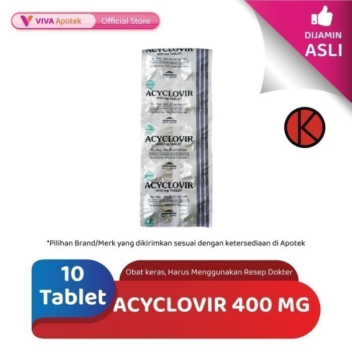 Acyclovir 400 mg (10 Tablet)