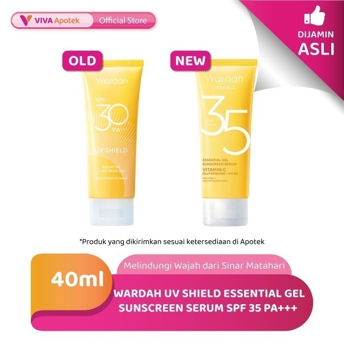 Wardah UV Shield Essential Gel Sunscreen Serum SPF 35 PA+++ (40 ml)