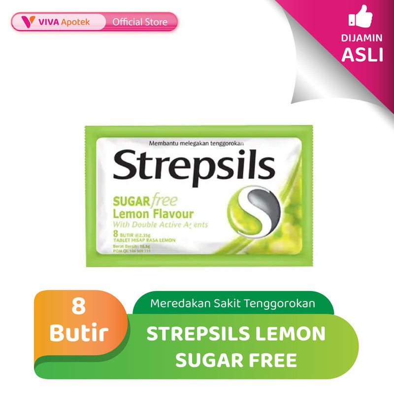 

Strepsils Lemon Sugar Free Meredakan Sakit Tenggorokan(Sachet 8 Butir)