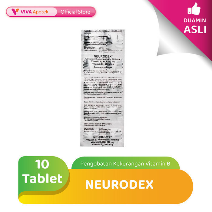 Neurodex untuk Pengobatan Kekurangan Vitamin B (10 Tablet)