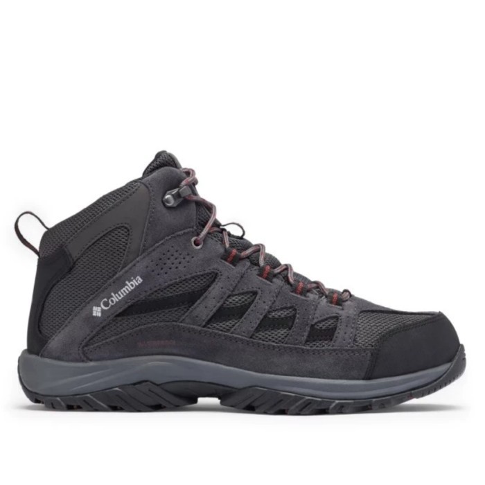 Columbia Men's Crestwood Waterproof Sepatu Hiking Pria - Drak Grey
