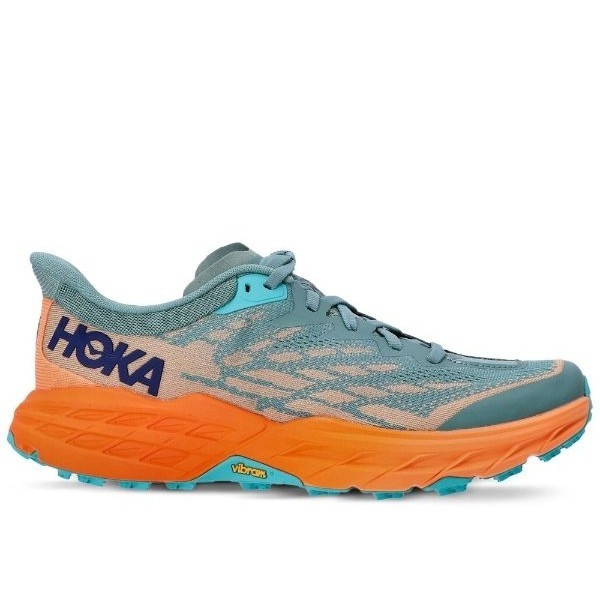 SEPATU HOKA SPEEDGOAT 5 BLUE HIKKING WIDE SHOES ORIGINAL 39-45