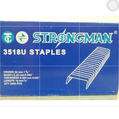 

Isi Staples Carton 3518U Strongman-Dus/Kardus/Karton 18Mm