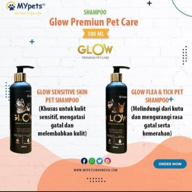 Glow Shampo Premium Pet Care 300ml Shampo Hewan Anjing Kucing Sampo PSG
