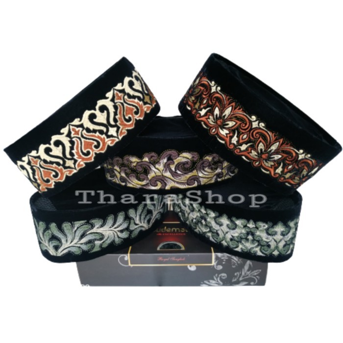Peci Songkok Sudemala Imperial Bordir Special Ac Tinggi 9 Cm Kopiah