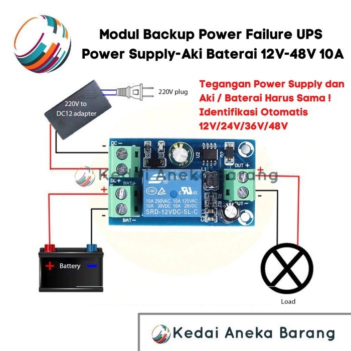 Module Modul Backup Emergency Mati Lampu Ups Proteksi Terbaru